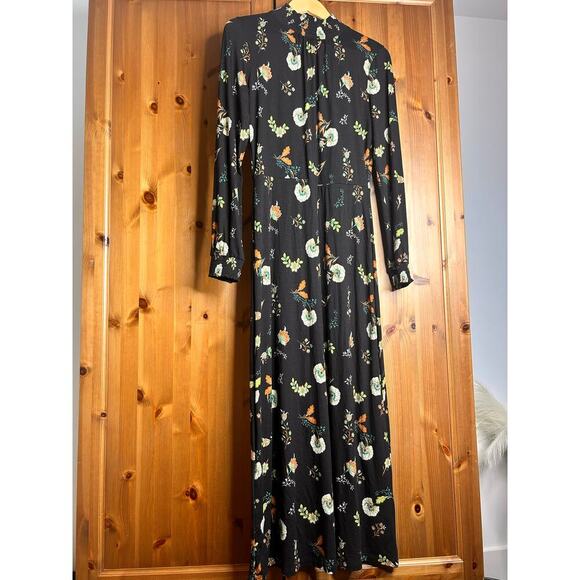 Warehouse Shirred Neck‎ Midi Dress - Picture 3 of 10